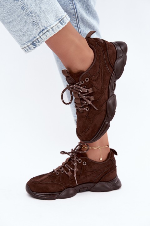 Women's Chocolate Brown Sneakers Shaley