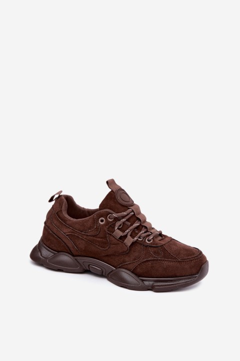 Women's Chocolate Brown Sneakers Shaley