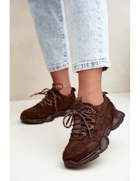 Women's Chocolate Brown Sneakers Shaley