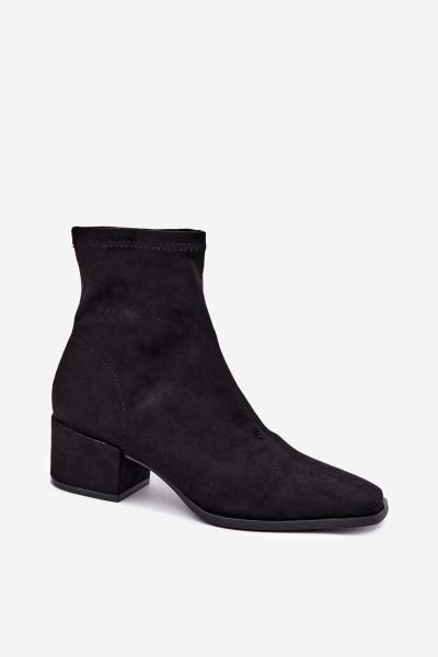 Women's Block Heel Ankle Boots Black Rosley 2