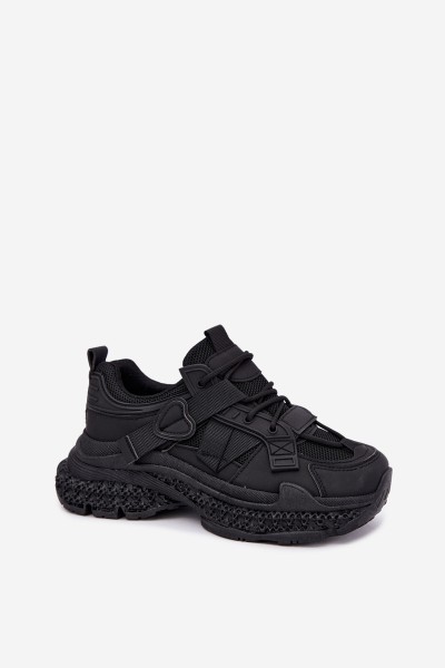 Women's Mesh Straps Sneakers Black Ellery 2