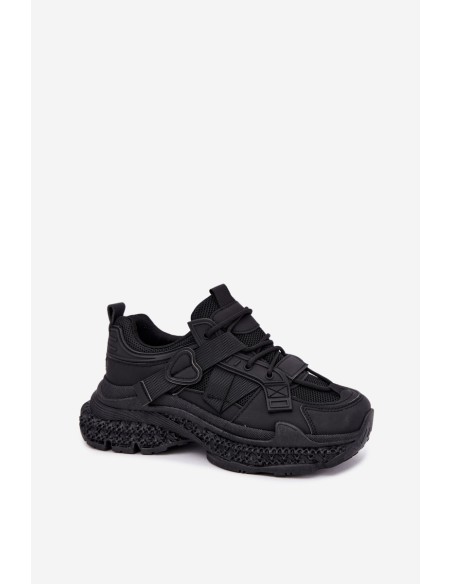 Women's Mesh Straps Sneakers Black Ellery