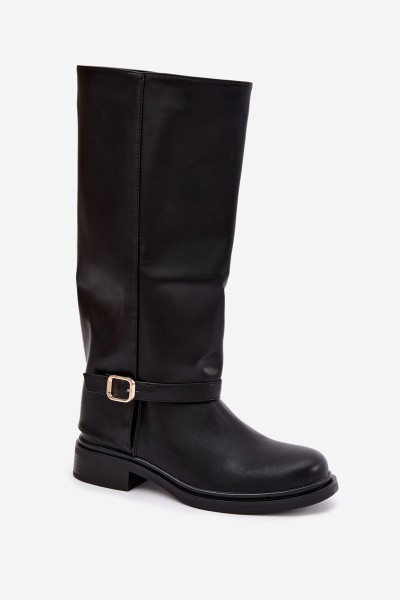 Women's Insulated Boots With Buckle Black Elland 2