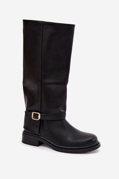 Women's Insulated Boots With Buckle Black Elland