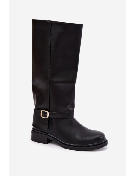 Women's Insulated Boots With Buckle Black Elland