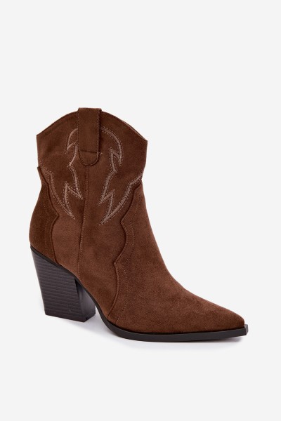 Women's Cowgirl Boots with Heel Camel Berella 2