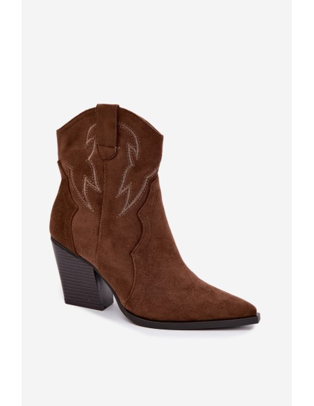 Women's Cowgirl Boots with Heel Camel Berella