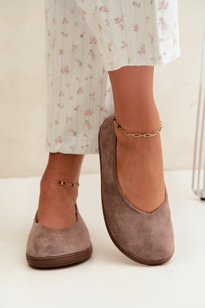 Women's Barefoot Taupe Ballerinas Hollin