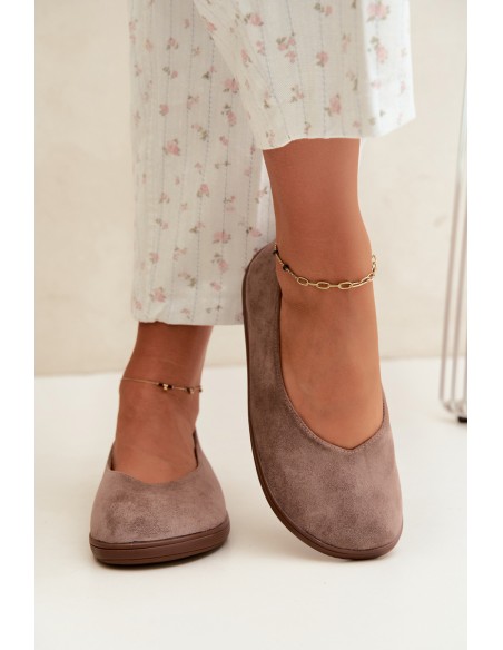 Women's Barefoot Taupe Ballerinas Hollin