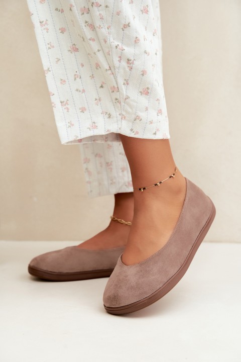 Women's Barefoot Taupe Ballerinas Hollin