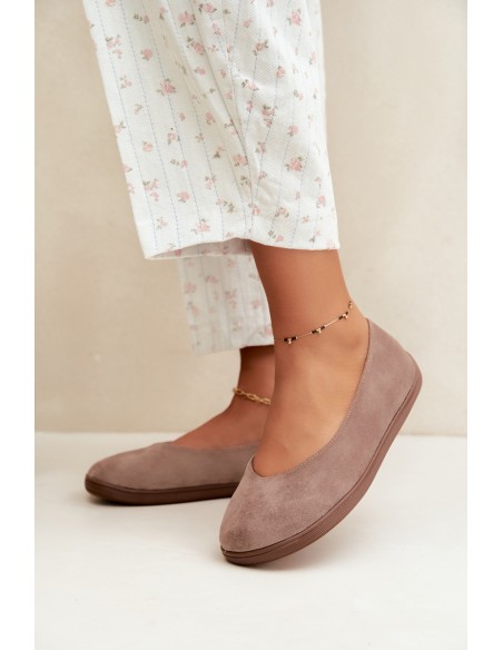 Women's Barefoot Taupe Ballerinas Hollin