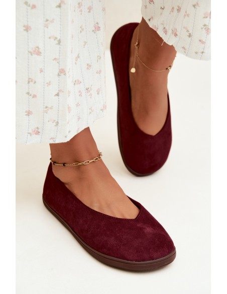 Women's Barefoot Bordeaux Ballerinas Hollin