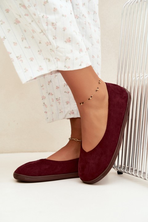 Women's Barefoot Bordeaux Ballerinas Hollin