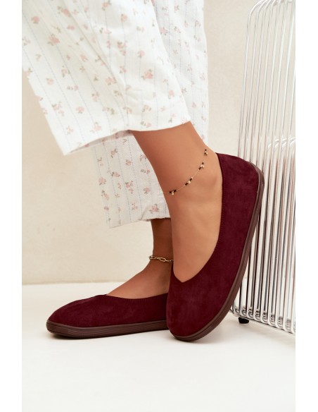 Women's Barefoot Bordeaux Ballerinas Hollin