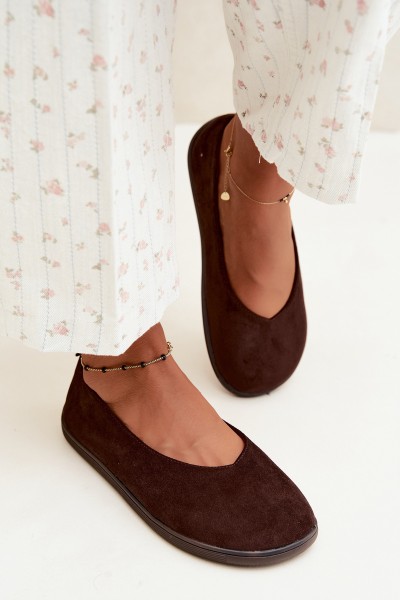 Women's Barefoot Chocolate Ballerina Flats Hollin