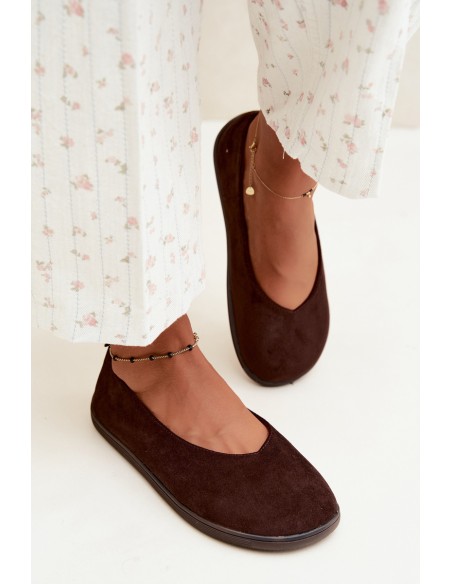 Women's Barefoot Chocolate Ballerina Flats Hollin