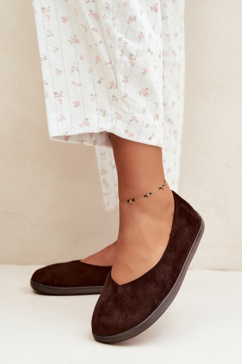 Women's Barefoot Chocolate Ballerina Flats Hollin