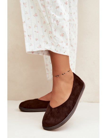 Women's Barefoot Chocolate Ballerina Flats Hollin