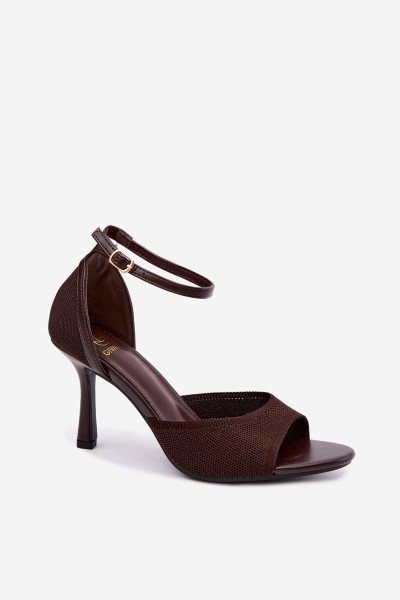 Women's Chocolate High Heel Sandals Galya 2