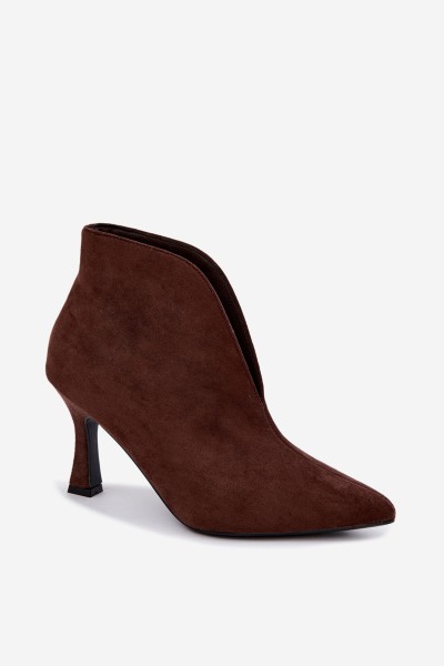 Women's Cutout Heeled Chocolate Jelya Boots 2