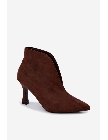 Women's Cutout Heeled Chocolate Jelya Boots