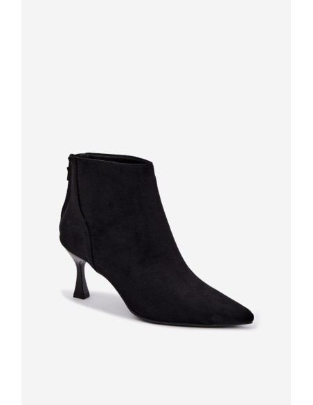 Women's Insulated Heel Boots Black Elsya