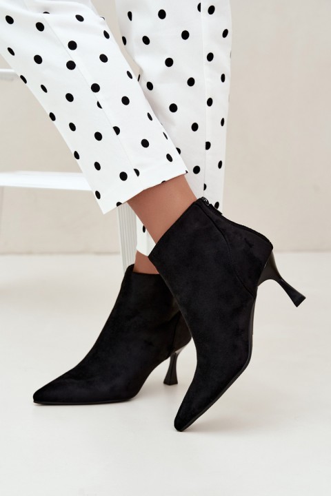 Women's Insulated Heel Boots Black Elsya