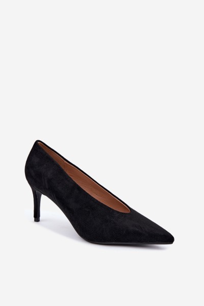 Women's Black Suede High Heels Brenya 2