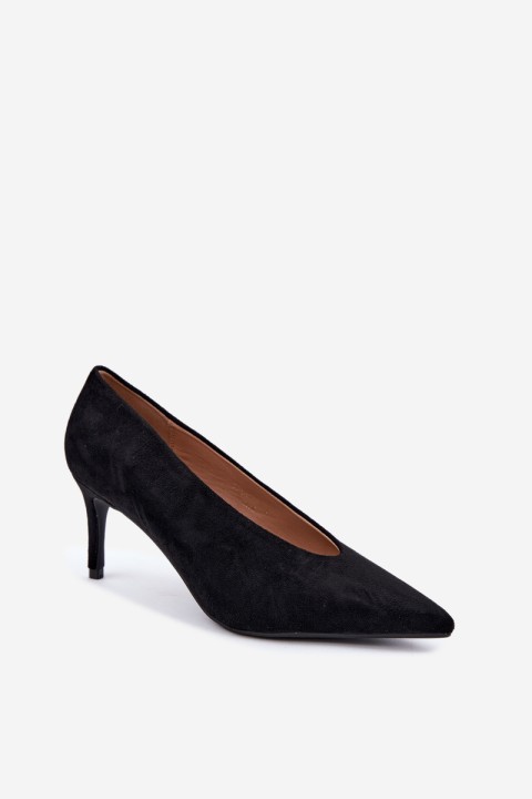 Women's Black Suede High Heels Brenya