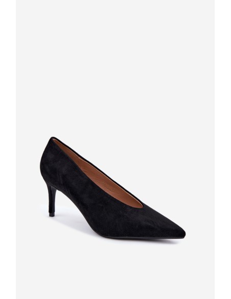 Women's Black Suede High Heels Brenya