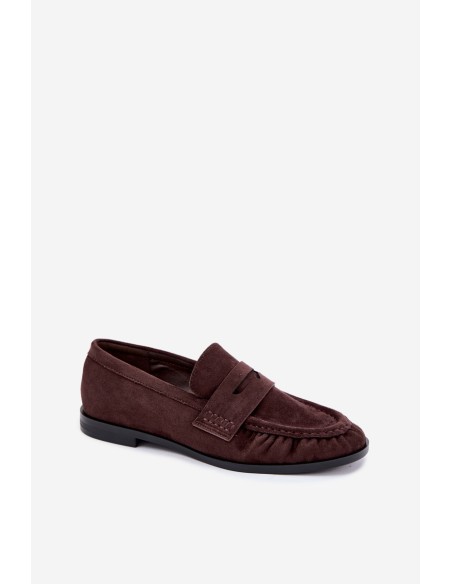 Women's Chocolate Ruched Moccasins Cayen