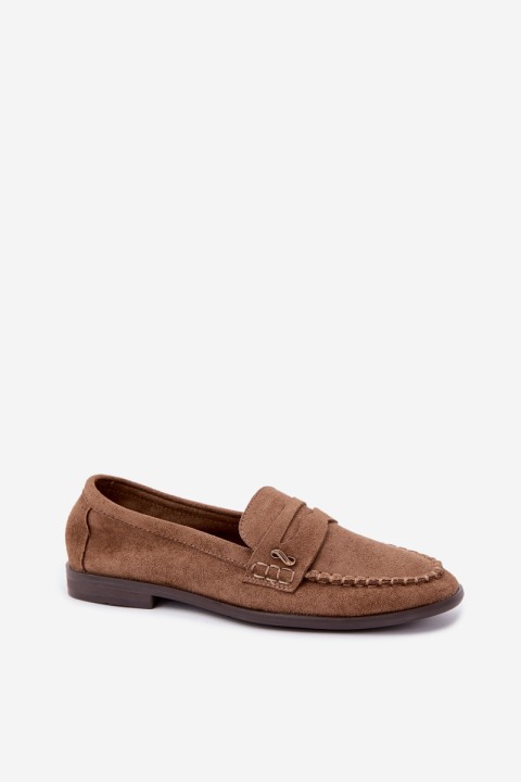 Women's Brown Moccasins With Small Decorative Detail Treya