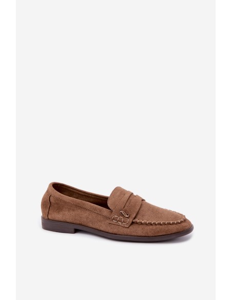 Women's Brown Moccasins With Small Decorative Detail Treya