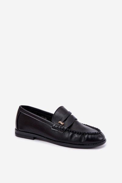 Women's Moccasins With Small Decorative Detail Black Treya 2