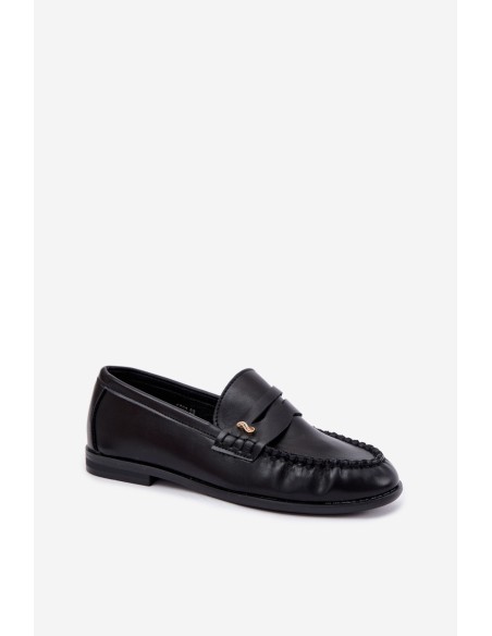 Women's Moccasins With Small Decorative Detail Black Treya